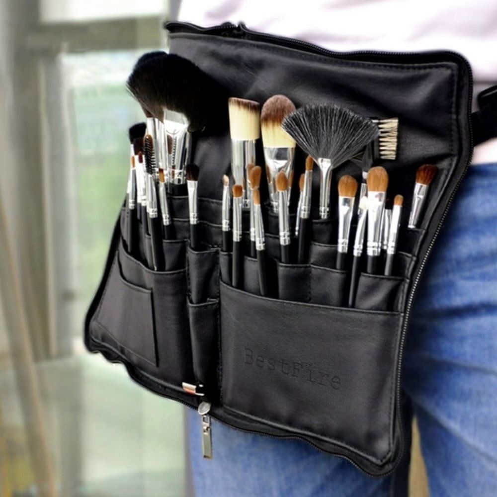 Makeup Artist Faux Leather Makeup Brush Belt New